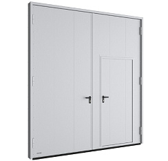 Распашные гаражные ворота 2100x2500